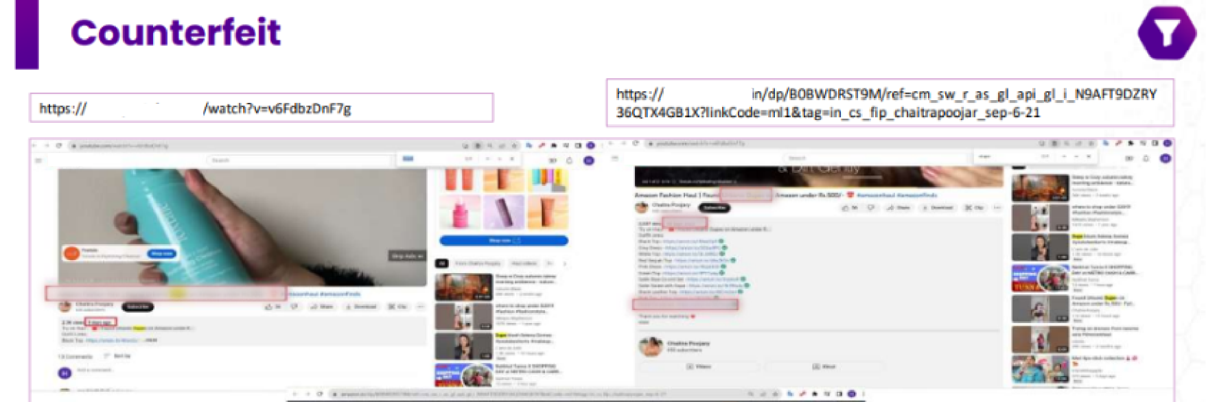 Counterfeit promotions with no repeat value
